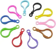 BELLIFFY 100pcs Acrylic Clasps Hook Bulb Buckle Clips Keyring Buckle for DIY Handwork for Birthday Holiday