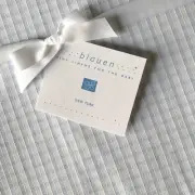 Blauen Fitted Crib Sheet - Blue, exquisite Baby Bedding, 100% Cotton Pique, NWT