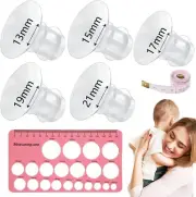 Silicone Flange Insert 13/15/17/19/21mm Compatible with Medela Willow Momcoz...