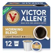 Decaf Morning Blend, Light Roast, 12 Count, Single Serve Coffee Pods for Keur...