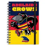 Adelaide Crows AFL A4 Spiral Hard Cover Mascot Notebook