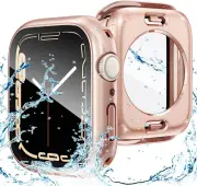 Goton Waterproof Case for Apple Watch 41mm - 2 in 1, Rose Gold