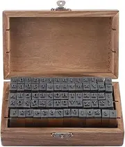 70pcs Alphabet Stamps Set, Wooden Stamp Set, Letter Stamps Number Stamps, Alphabet Rubber Stamps, DIY Craft Stamp Making for Scrapbook, Card Making, Clay, Crafts for Kids Adults