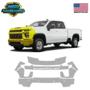 Precut Paint Protection Film (PPF) for 2020-2023 Silverado HD Partial Front