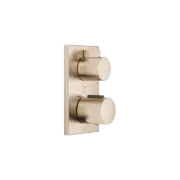 Dornbracht Concealed thermostat w. three function volume control Brushed Light