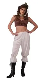 Beige PANTALOONS renaissance pirate wench under pants womens halloween costume