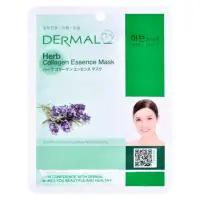 在飛比找momo購物網優惠-【DERMAL 德瑪】草本精華液舒緩緊緻面膜-10入(韓國人