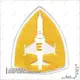 空軍F-5E戰機機種章 (黃色款)