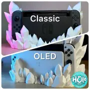 Crystal Dock Stand for Nintendo Switch - 31 Colors - Glow in the Dark Options