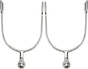 EVTSCan 2Pcs Women Horse Spurs, Stainless Steel Horse Riding Spurs with Roller Ball, Durable Gear Accessories for Equestrian Boots and Horsemanship Lovers