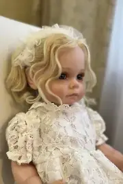 Handmade Reborn Doll & Removable Clothes 21 inch. Baby's Dummy, bottle & Diaper