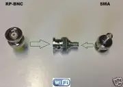 1x Plated SMA Female Jack to RP-BNC Male plug RF coaxial Adapter RF Connector US