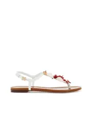 Dolce & Gabbana Nappa Flipflops With Embellishments