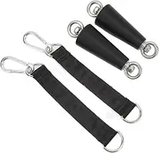 2Pcs Gym Exercise Handles, Tricep Pull-Up Grips, Pull Up Handle with Buckle,Pull Up Handle with TPR Rubber Coated Grips, Neutral Grip Handle Attachment for Pull Up