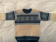 Fjord Crew Neck Fair Isle Sweater