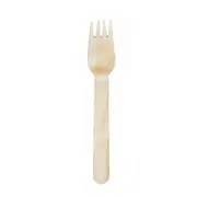 Wooden Disposable Forks 100 Pack