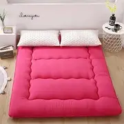 Japanese floor futon mattress, thick sleeping pad foldable roll up boy girl dormitory mattress, full size mattress, single double mattress