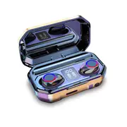 SonicStride-M12 LED Display Bluetooth True Wireless Earbuds Earphones With Power bank flashlight 9D & Surround Sound