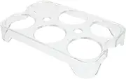 Egg Storage Box Clear Egg Tray for Fridge - 6 Grids Fridge Egg Drawer Eggs 18 Clear Plastic Egg Dispenser Egg Holder for Refrigerator Countertop Egg Display Tissue With Wheels Pp