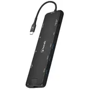 Bonelk Long-Life USB-C 12-in-1 Multiport Slim Hub Black
