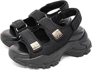 RANDA(ランダ) PR35336 Women's Sandals Monogram Square Parts Sports Sandals