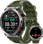 Military Smart Watch Make Call Heart Rate Waterproof for Samsung Galaxy A14 5G