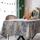 Tablecloth Table Home Textile Printed Christmas Village Table Cloth Rectangular