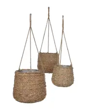 BIDKhome Set of 3 Avalon Hanging Baskets
