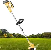 Cordless Grass Trimmer, Multifunctional Household Small Electric Lawn Mower, Grass Trimmers with Telescopic Handle + 90° Adjustment Head, for Garden Weeding and Maintenance