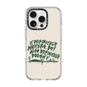 iPhone 16 Pro Clear Case MagSafe Compatible Definitely Matters by Emma Atterbury