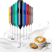 Simple Deluxe Electric Milk Frother Handheld Battery Operated Automatic Milk Foam Whisk Drink Mixer for Coffee, Frappe, Latte, Matcha, Black