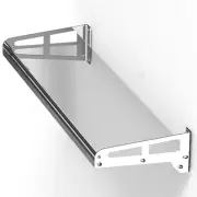 304 Stainless Steel Wall Shelf Heavy Duty Household Wall Mounted Spice Fixed ...