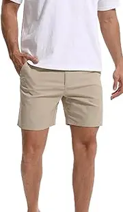 [Dababell] Mens Golf Shorts 7 Inch Inseam, Quick Dry Stretch Casual Lightweight Stretch Flat Front Hybrid Men's Golf Shorts for Men
