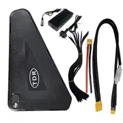TDR 48V 28.8AH LG Cell Lithium eBike Battery Hard Case Triangle Pack for 500W 750W 1500W 1800W Motor Kits BMS USB XT60 Charger Waterproof PVC 18650 Cells 50A Discharge