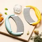 Stainless Steel Potato Crinkle Cutter Chipper Dough Vegetable Wavy Chopper