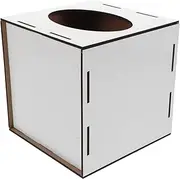 COSMEVIVI Heat Transfer Tissue Box Cover Rectangle Home Hotel Restaurant Napkin Storage Box