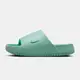 NIKE W CALM SLIDE 厚底拖鞋 女休閒涼拖鞋-湖水綠色-DX4816300