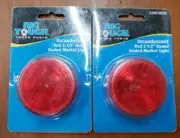 2 X Rig Tough 22001002r 2.5" Round Marker (Red Incandescent)