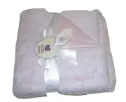 Parents Choice Reversible Pink Plush Baby Blanket 30 X 40 Pink Extra Soft