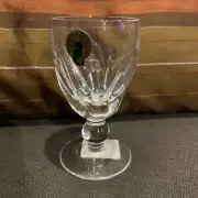 Waterford Kathleen White Wine Crystal Glass 4.5” Ireland Cordial