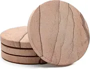 Thirstystone Cinnabar Natural Sandstone Coaster Set, 4 Piece