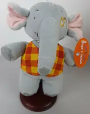 Music For Little Mozart's Elgar E. Elephant 7 1/4" Plush Toy - New (B58)