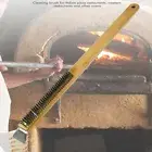 Pizza Oven Brush Steel Wire Pizza Stone Cleaning Brush With Scraper Oven Clea YD