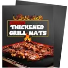 2 Pack Extra Thick 600 Degree Non Stick BBQ Grill Mats & Baking Mats, Dishwas...