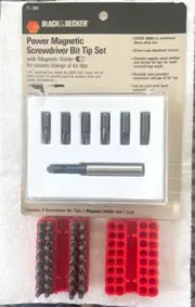 Black & Decke 71-382 & 1 Enkay 3030 with 32 T20 1/4 Hex Screw Bits