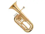 Funion Baritone Horn Kit Bb Key Brass Body Gold Lacquer Bell 211.5 mm W Case New
