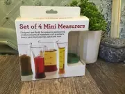 set of 4 mini measurers Plastic Beakers Cooking Tools
