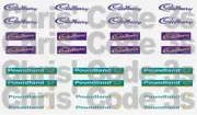 Code 3 Adhesive Vinyl Decal White Cabs - Cadbury's / Poundland- 1/50 1/76 1/64