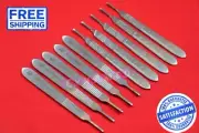 PREMIUM GERMAN DENTAL SCALPEL HANDLE #3 LOT OF 10pcs STAINLESS STEEL SURGICAL