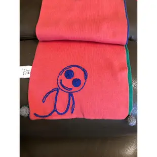 a la sha 100%棉圍巾(共三色-粉桃、藍、綠，可變換圍法）